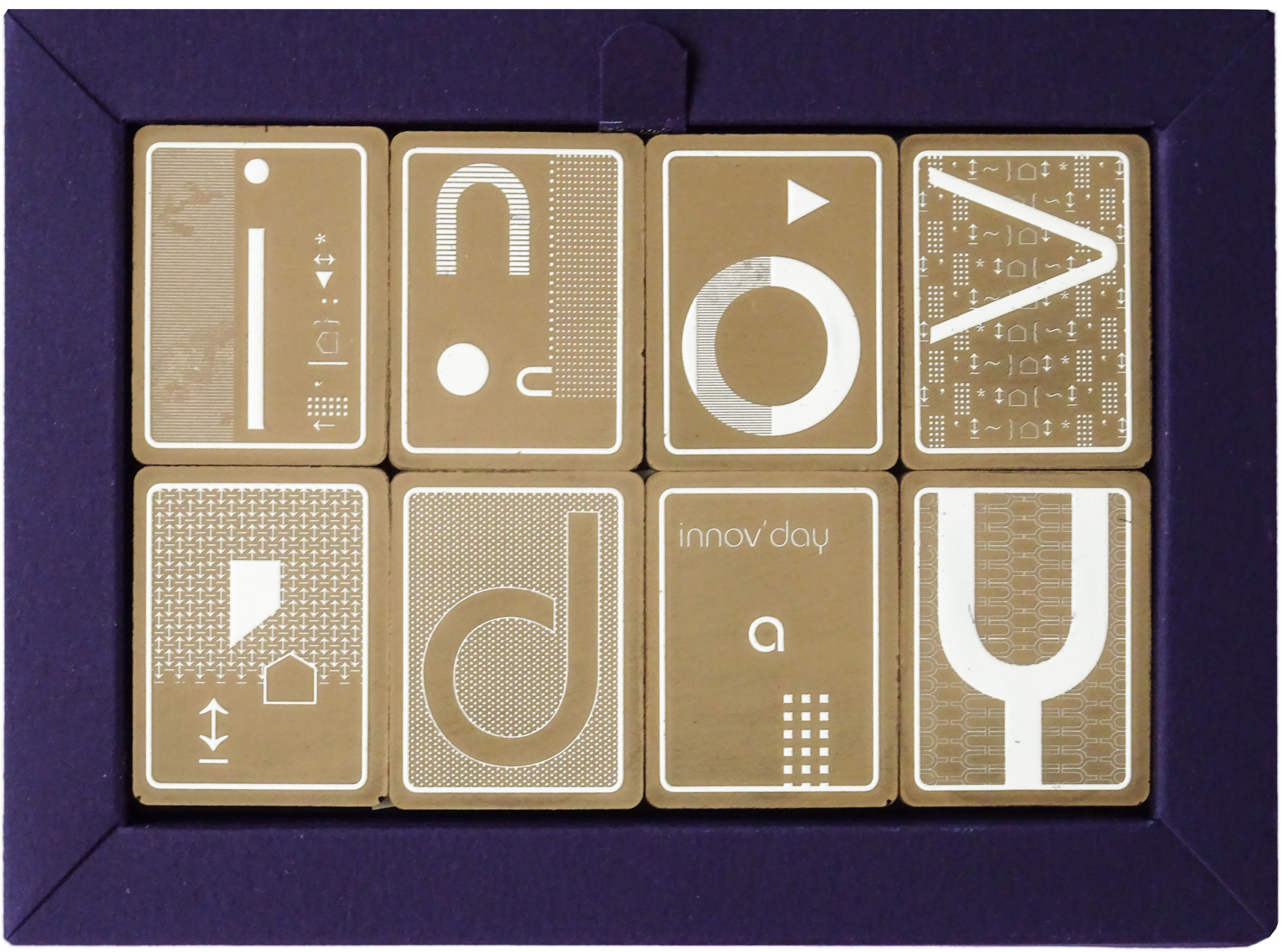 Design graphique sur tablette de chocolat Véronique Gay-Rosier